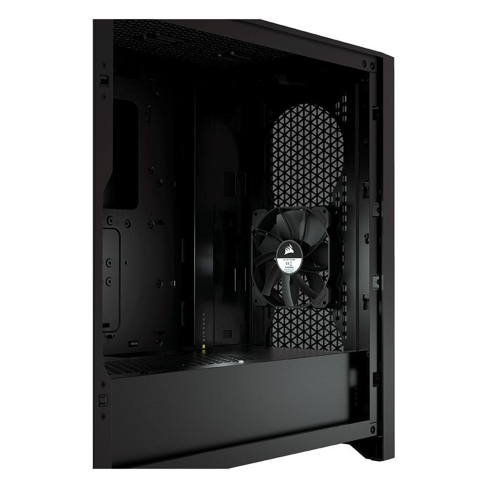 Imagem 10 de 12 do produto Gabinete Gamer Corsair 4000D Airflow, Mid-Tower, ATX, Lateral em Vidro Temperado, Com 2x FAN, Preto - CC-9011200-WW