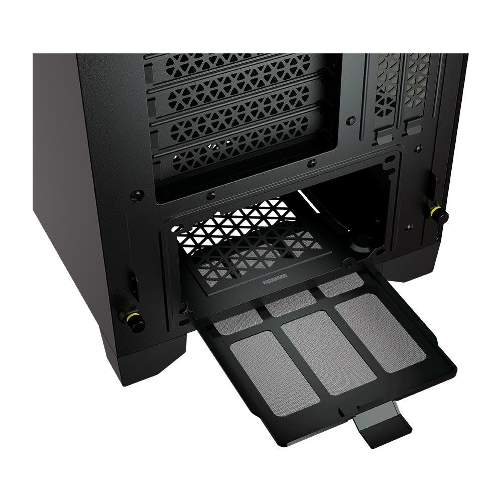 Imagem 12 de 12 do produto Gabinete Gamer Corsair 4000D Airflow, Mid-Tower, ATX, Lateral em Vidro Temperado, Com 2x FAN, Preto - CC-9011200-WW