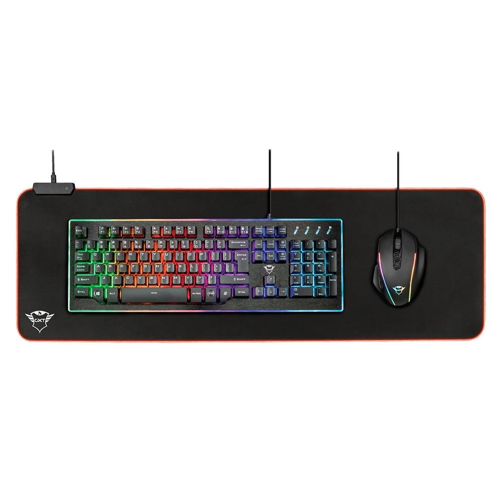 Imagem 5 de 8 do produto Mousepad Gamer GXTrust GXT 764 Glide-Flex, RGB, Control, Estendido (930x300mm) - 23395