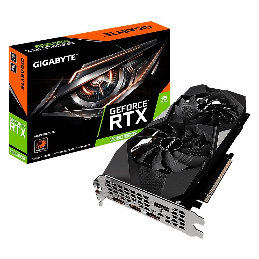 Placa de Vídeo Gigabyte NVIDIA GeForce RTX 2060 Super WindForce 8G