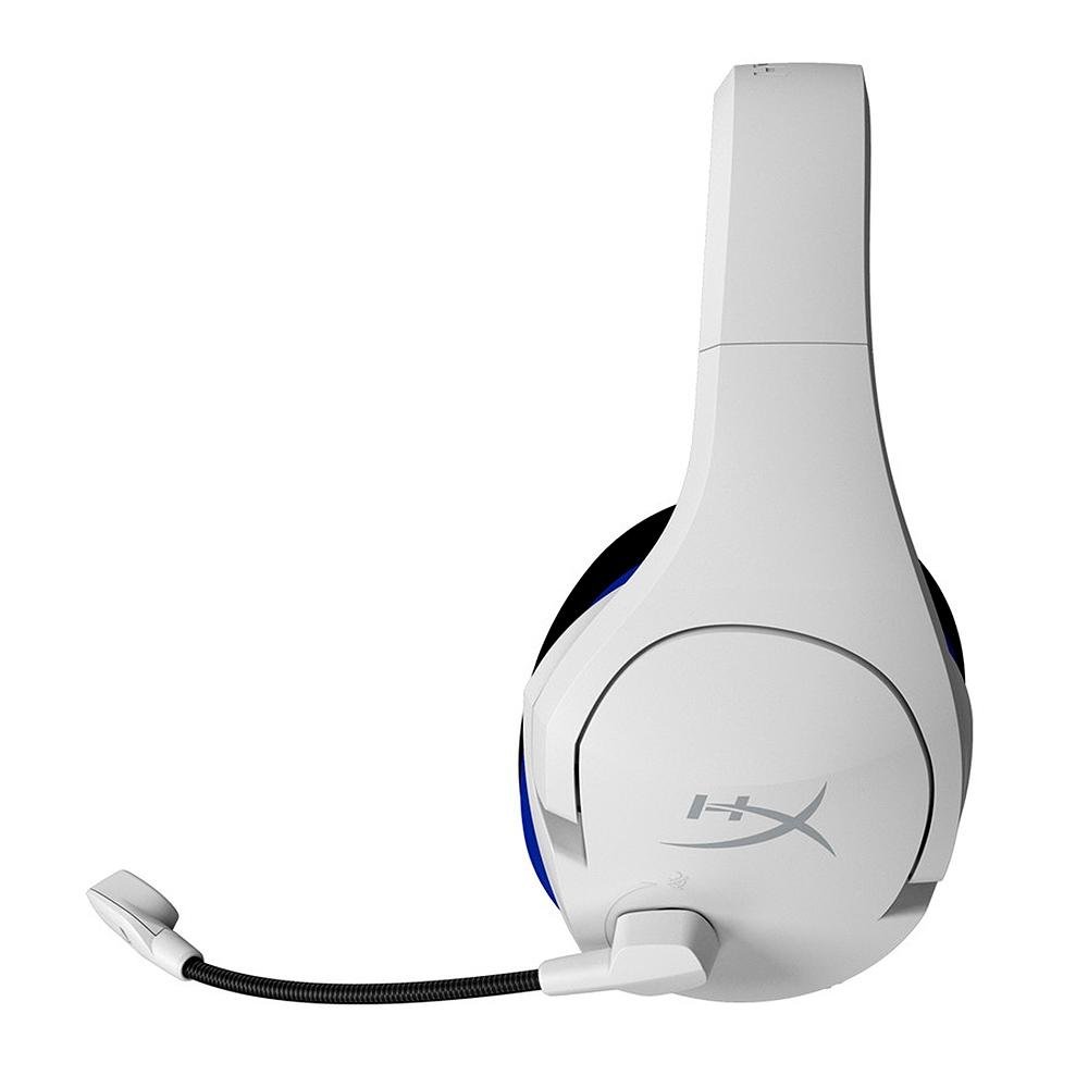 Headset Sem Fio Gamer HyperX Cloud Stinger Core, Drivers 40mm, PS5 PS4 e PC, Branco e Azul - 4P5J1AA Headset Sem Fio Gamer HyperX Cloud Stinger Core, Drivers 40mm, PS5 PS4 e PC, Branco e Azul - 4P5J1AA