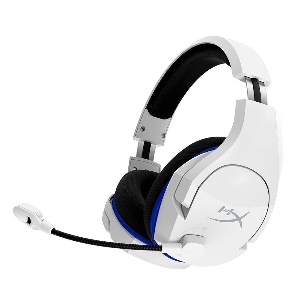Headset Sem Fio Gamer HyperX Cloud Stinger Core, Drivers 40mm, PS5 PS4 e PC, Branco e Azul - 4P5J1AA - view 3