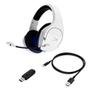 Headset Sem Fio Gamer HyperX Cloud Stinger Core, Drivers 40mm, PS5 PS4 e PC, Branco e Azul - 4P5J1AA