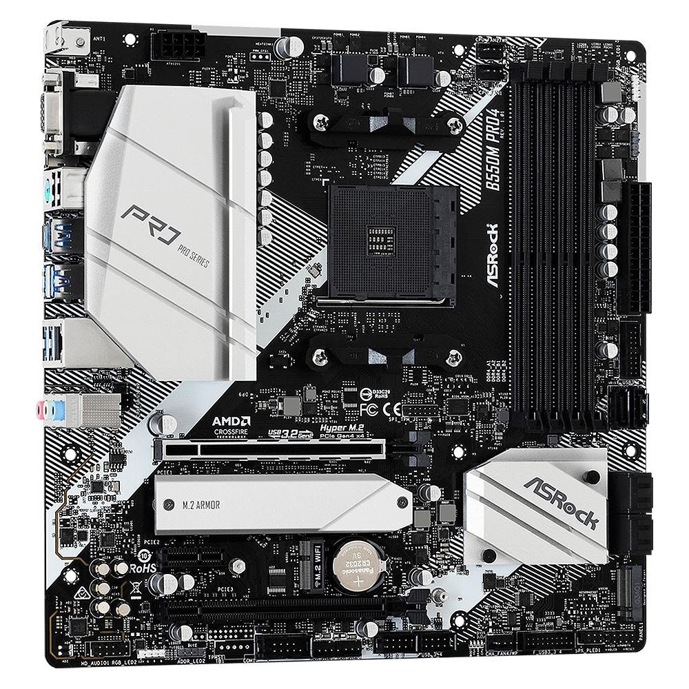 【★大感謝セール】 AM4, AMD Pro4, B550M ASRock Mãe Placa Micro KaBuM! | DDR4 ATX, Motherboard