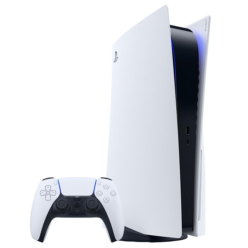 Imagem 2 de 7 do produto Console Sony PlayStation 5, SSD 825GB, Controle Sem Fio Dualsense, Com Mídia Física, Branco