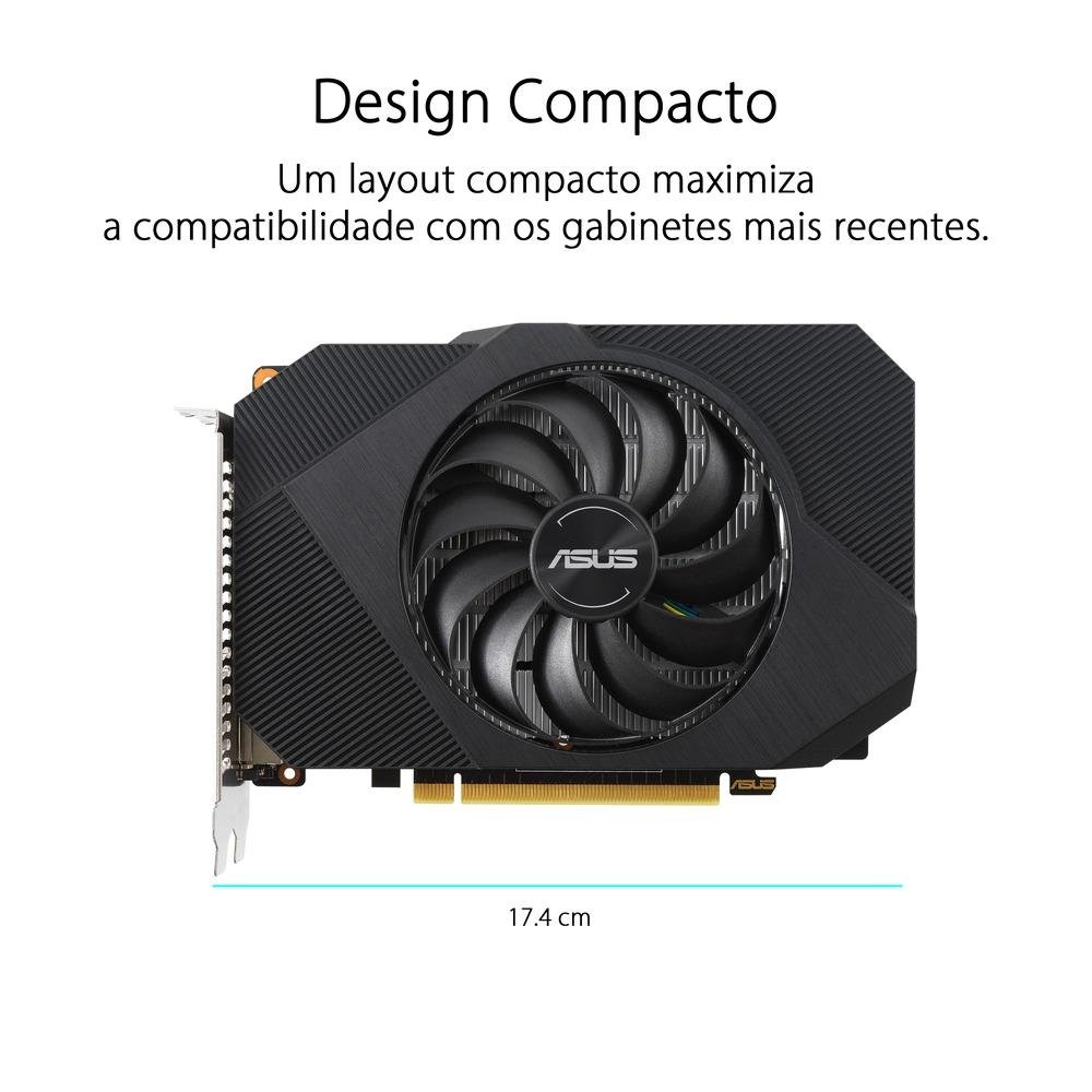 Imagem 11 de 12 do produto Placa de Vídeo GTX 1650 OC Edition Asus Phoenix NVIDIA GeForce, 4GB, GDDR6 - PH-GTX1650-O4GD6