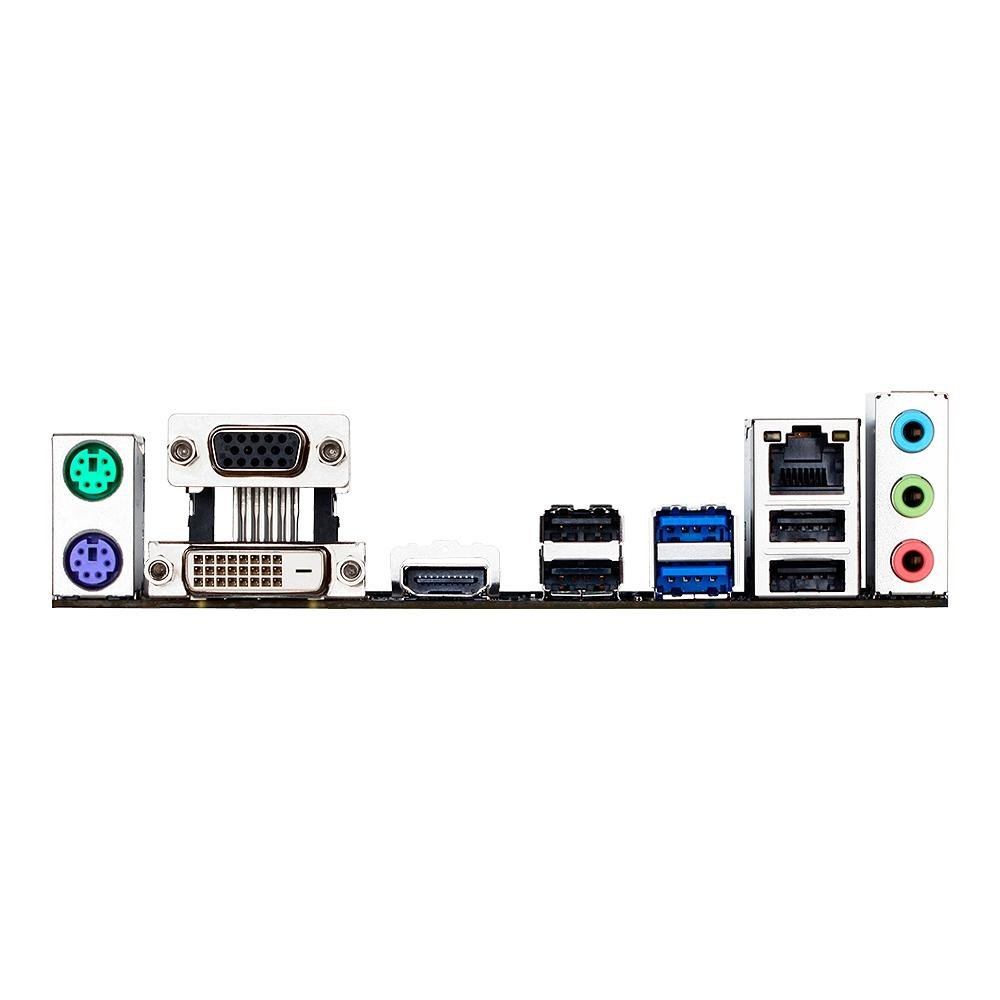 Placa-Mãe Gigabyte GA-H110M-S2H, Intel LGA 1151, Micro ATX, DDR3, Preto - GA-H110M-S2H DDR3 Placa-Mãe Gigabyte GA-H110M-S2H, Intel LGA 1151, Micro ATX, DDR3, Preto - GA-H110M-S2H DDR3