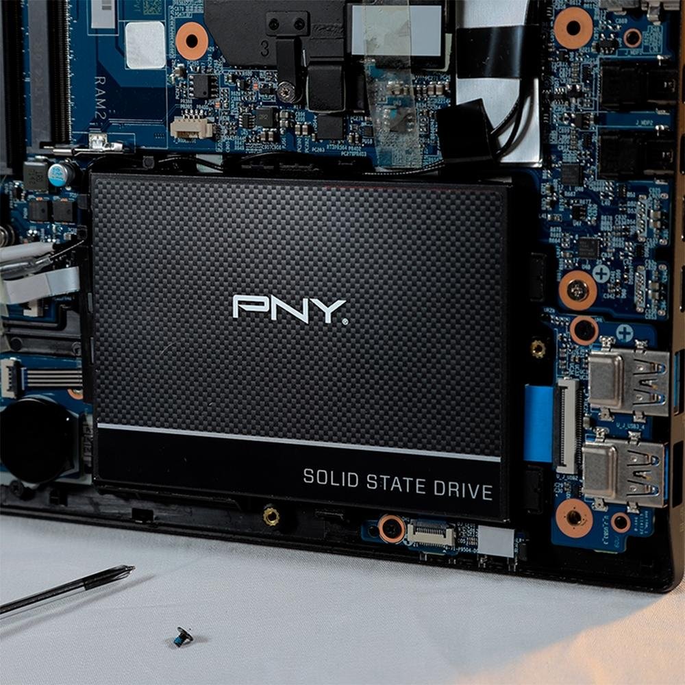 Imagem 5 de 5 do produto SSD PNY CS900, SATA, 480GB, 2.5", Leitura: 550MB/s, Gravação: 500MB/s, Preto - SSD7CS900-480-RB