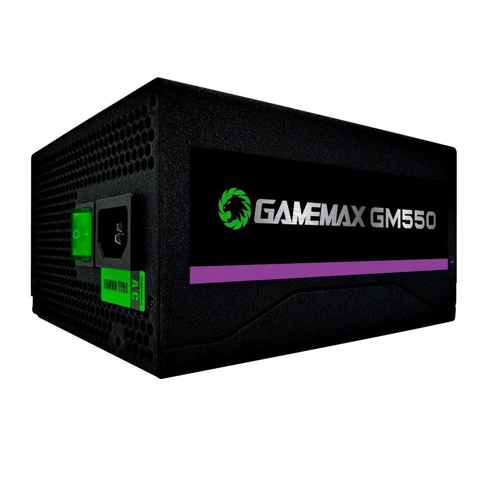 Imagem 6 de 7 do produto Fonte Gamemax, 550W, 80 Plus Bronze, PFC Ativo, Com Cabo, Preto - GM550