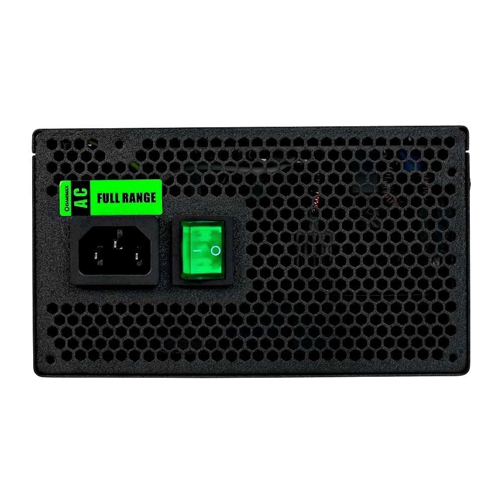 Imagem 3 de 7 do produto Fonte Gamemax, 550W, 80 Plus Bronze, PFC Ativo, Com Cabo, Preto - GM550