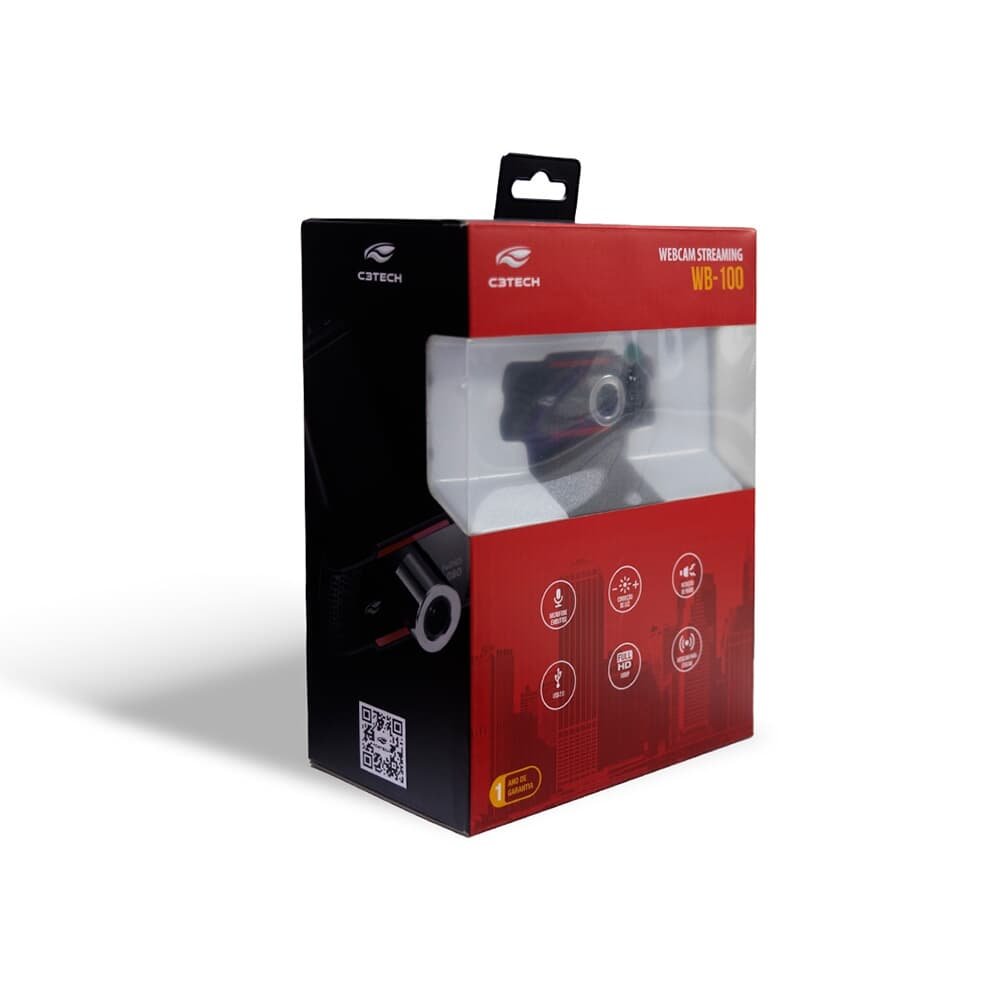 WebCam C3 Tech, Full HD 1080p - WB-100BK - view 4
