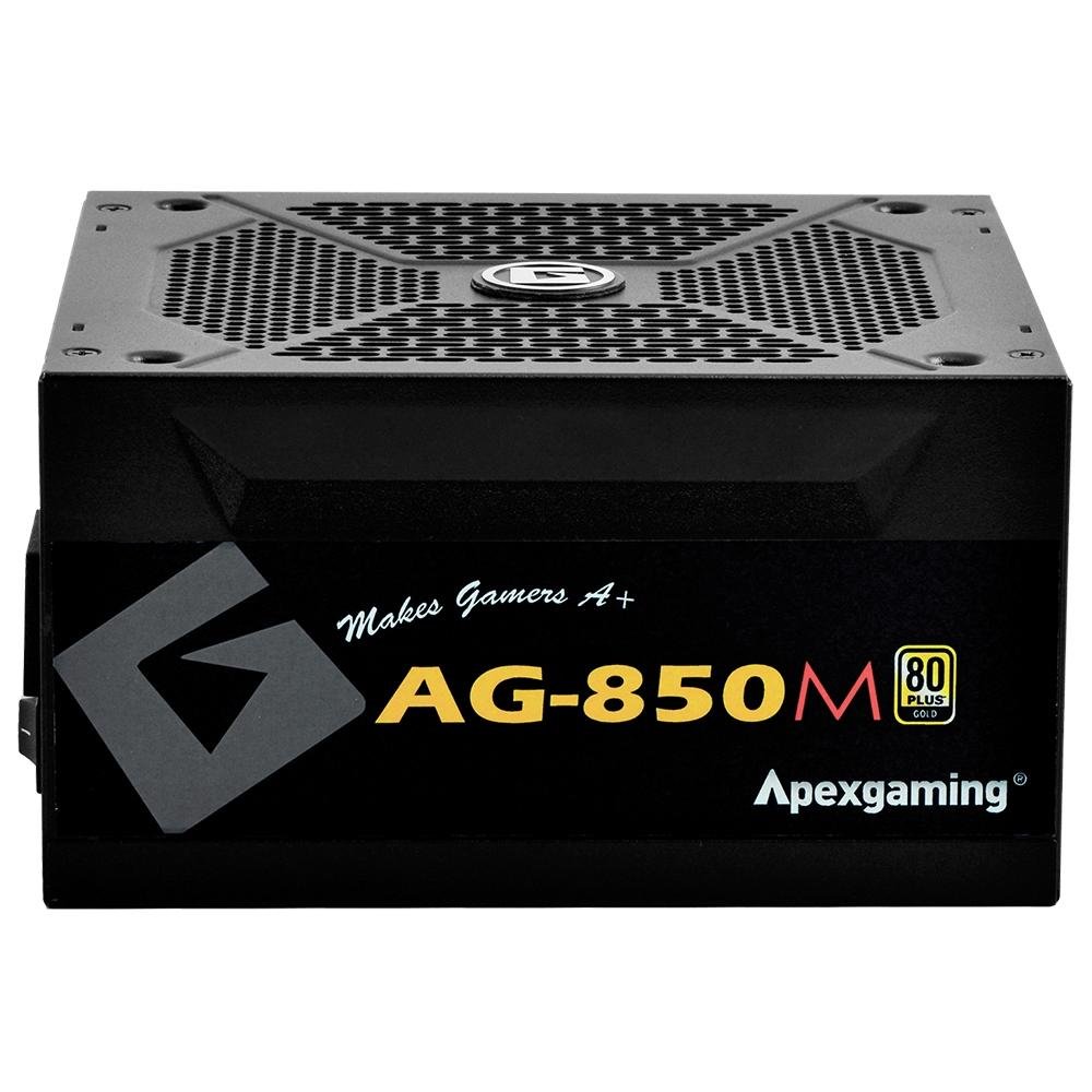 Fonte Apexgaming Power Supply, 850W, 80 Plus Gold, Modular