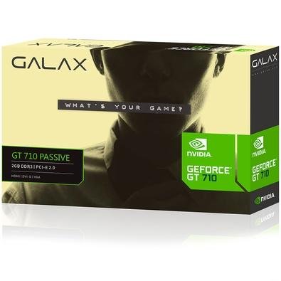 Placa de vídeo - NVIDIA GeForce GT 710 (1GB / PCI-E) - Galax - 71GGF4DC00WG  - waz