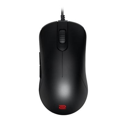 O Mouse Gamer Zowie ZA11-B tem design de alto perfil dá suporte à palma do usuário. Detalhes projetados em ambas as extremidades frontais que permitem