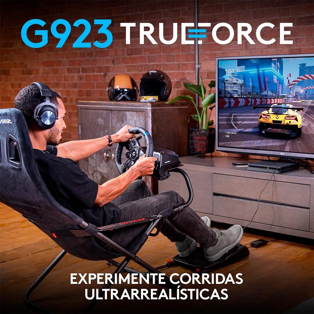 Volante Logitech G923 para PS5, PS4 e PC com Force Feedback TRUEFORCE, Pedais Responsivos, Launch Control - 941-000148 - view 2