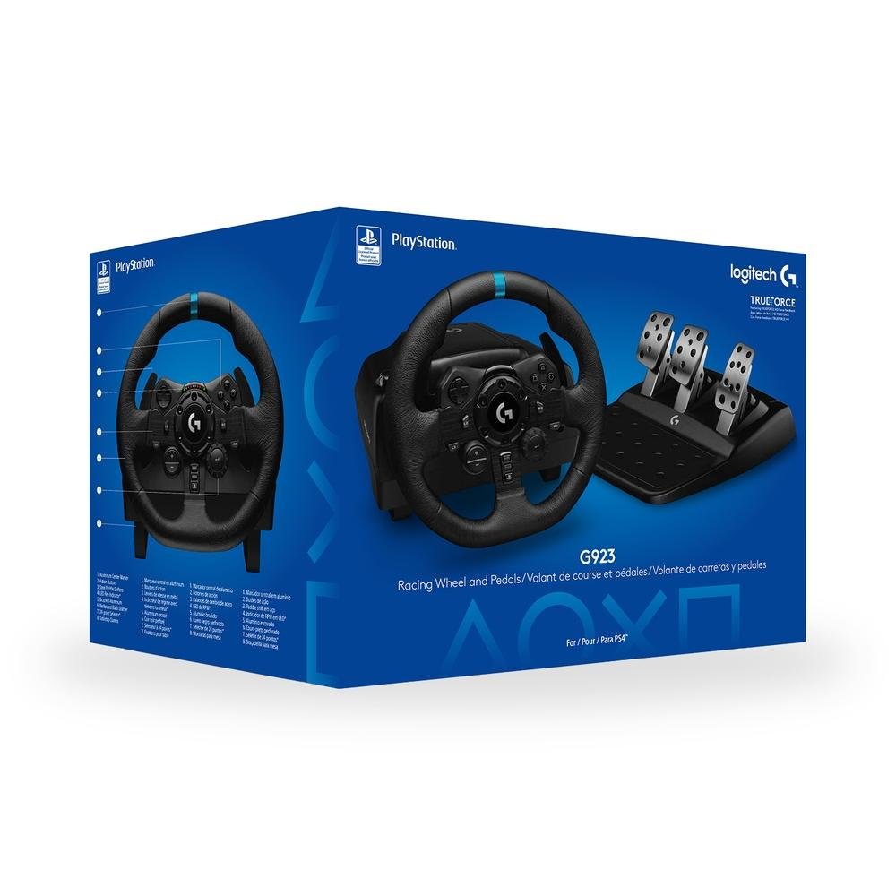 Volante Logitech G923 para PS5, PS4 e PC com Force Feedback TRUEFORCE, Pedais Responsivos, Launch Control - 941-000148 - view 11