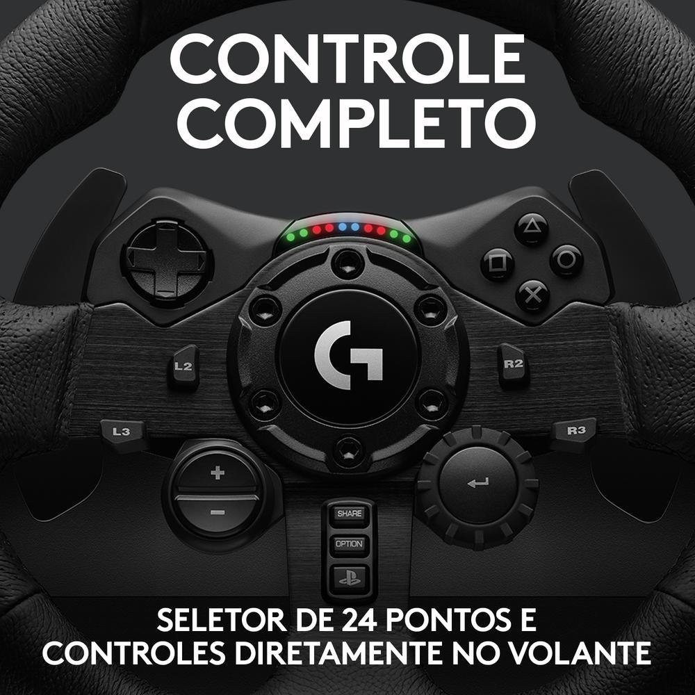 Volante Logitech G923 para PS5, PS4 e PC com Force Feedback TRUEFORCE, Pedais Responsivos, Launch Control - 941-000148 - view 5
