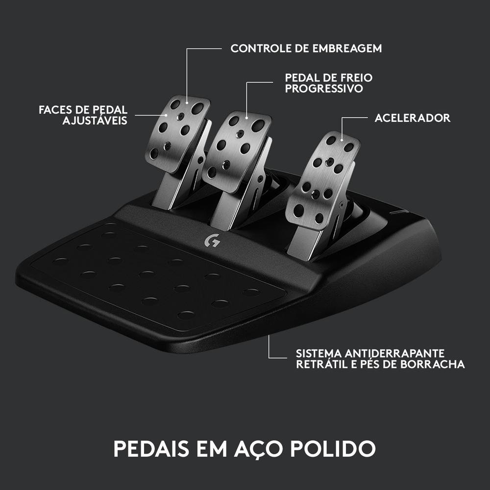 Volante Logitech G923 para PS5, PS4 e PC com Force Feedback TRUEFORCE, Pedais Responsivos, Launch Control - 941-000148 - view 7
