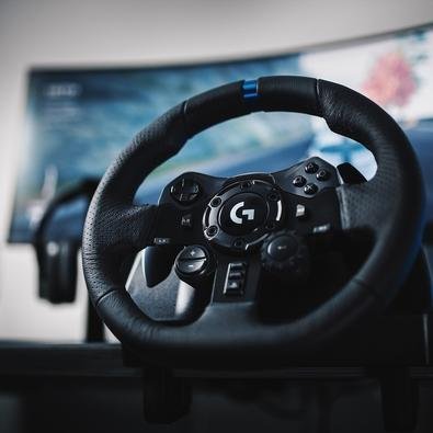 Volante Logitech G923 com pedal + Câmbio Driving Force Shifter para X-box -  Faz a Boa!