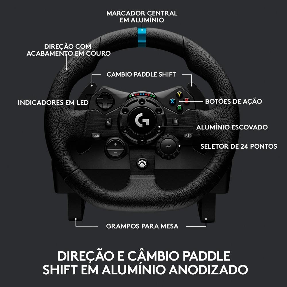 Volante Logitech G923 para Xbox Series X|S, Xbox One e PC com TRUEFORCE, Pedais Responsivos, Launch Control - 941-000157 - view 6