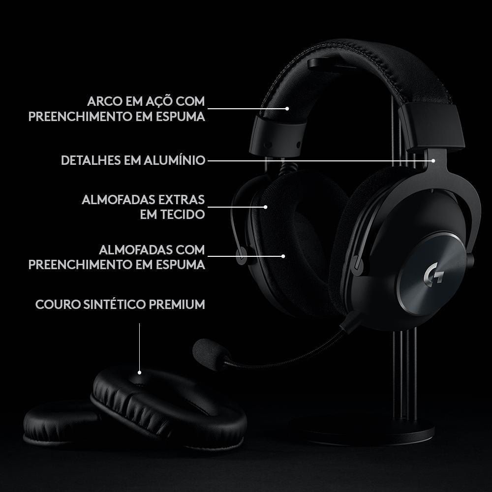 Headset Gamer Sem Fio Logitech G PRO X Wireless | KaBuM!