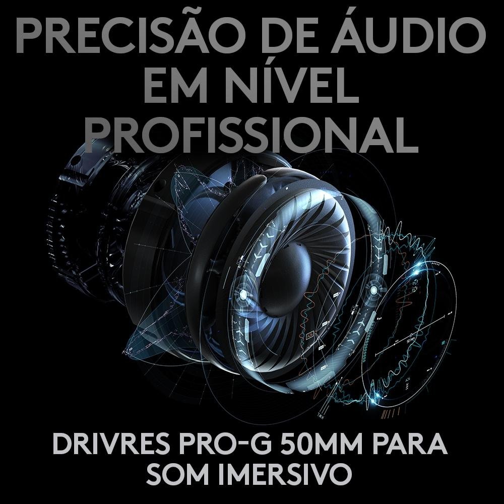Headset Gamer Sem Fio ( Balão.info) PRO X Wireless ( Balão.info) 7.1 Dolby Surround, Blue VOICE, Drivers PRO-G 50 mm - 981-( Balão.info - foto 7