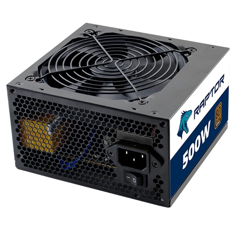 Imagem 2 de 4 do produto Fonte Raptor, 500W, 80 Plus Bronze, PFC Ativo, Com Cabo, Preto - FT251BRA