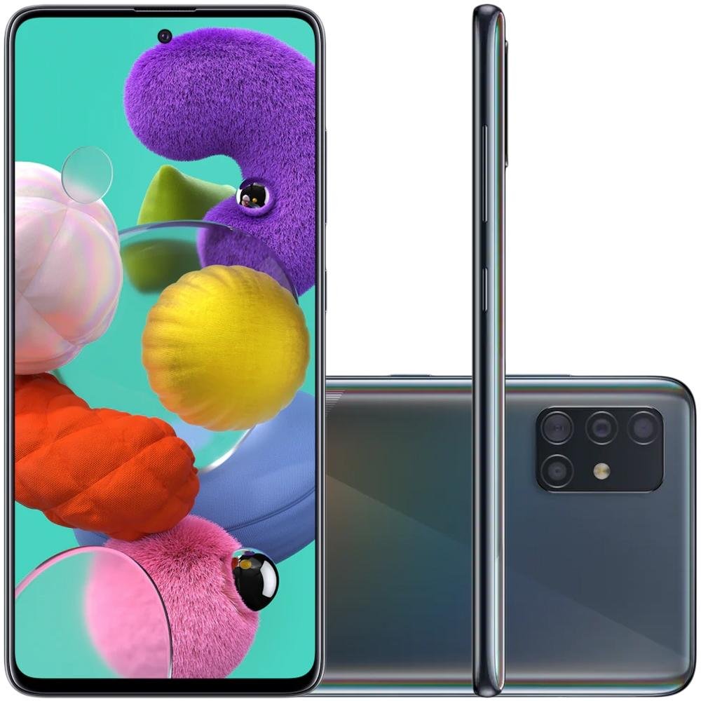 Smartphone Samsung Galaxy A51, 128GB, 48MP, Tela 6.5´, Preto - SM