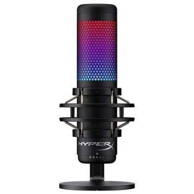 Microfone Gamer HyperX QuadCast S Podcast, Antivibração, LED RGB, USB, Compatível com PC, PS4 e Mac, Preto – 4P5P7AA