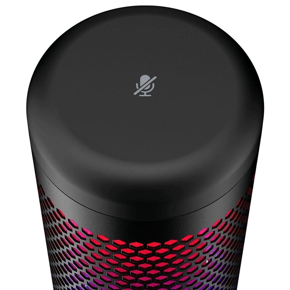 Microfone Gamer HyperX QuadCast S Podcast, Antivibração, LED RGB, USB, Compatível com PC, PS4 e Mac, Preto - 4P5P7AA Microfone Gamer HyperX QuadCast S Podcast, Antivibração, LED RGB, USB, Compatível com PC, PS4 e Mac, Preto - 4P5P7AA