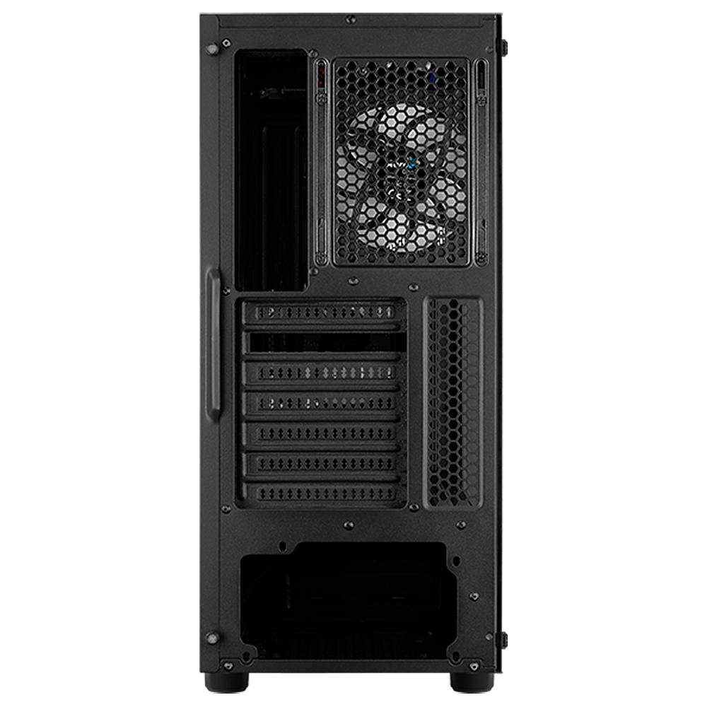 Imagem 9 de 9 do produto Gabinete Gamer Aerocool Menace Saturn FRGB, Mid Tower, RGB, com FAN, Lateral em Vidro - 70616