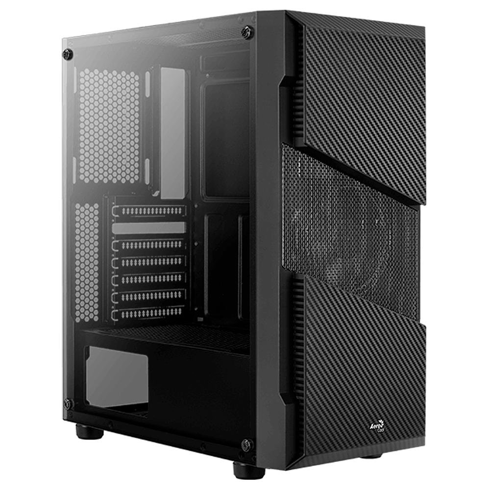 Imagem 2 de 9 do produto Gabinete Gamer Aerocool Menace Saturn FRGB, Mid Tower, RGB, com FAN, Lateral em Vidro - 70616