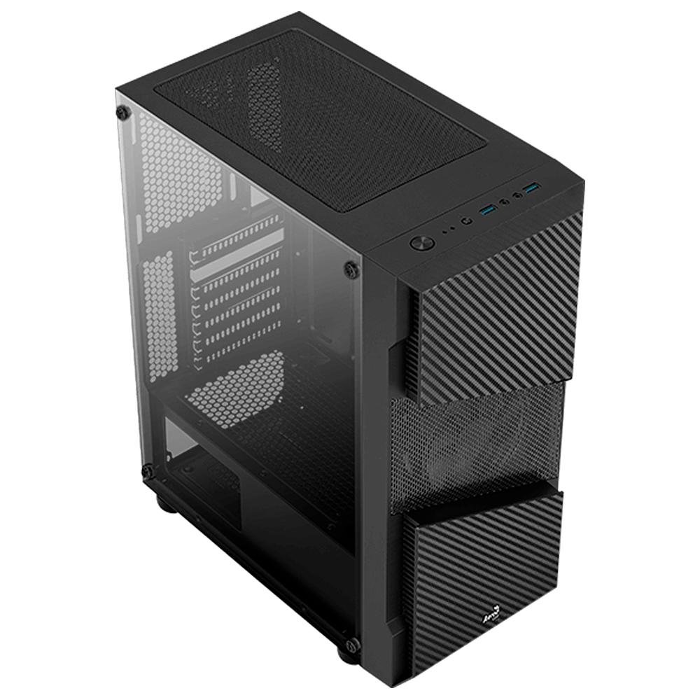 Imagem 3 de 9 do produto Gabinete Gamer Aerocool Menace Saturn FRGB, Mid Tower, RGB, com FAN, Lateral em Vidro - 70616