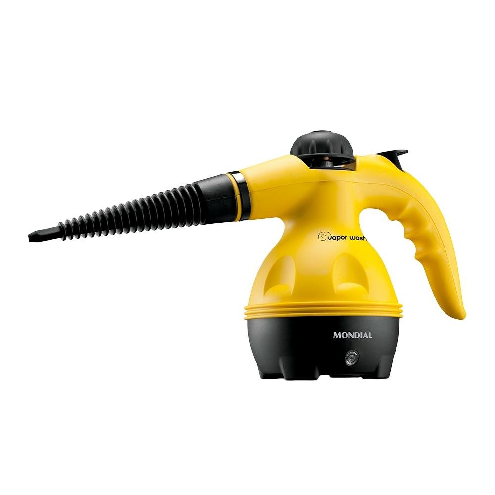 Higienizador A Vapor Wash Mondial, 110V, Preto/Amarelo - HG-01 | KaBuM!