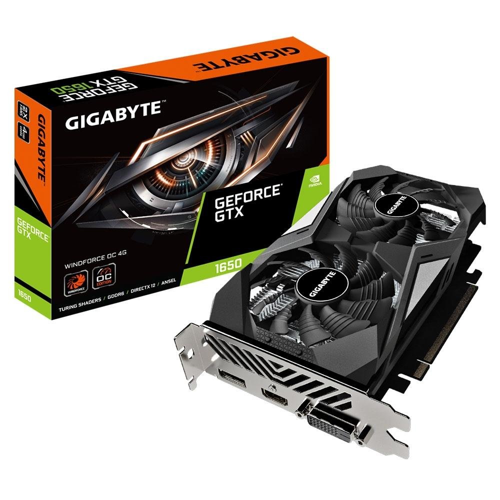 Placa de Vídeo Gigabyte NVIDIA GeForce GTX 1650 D6 WINDFORCE OC