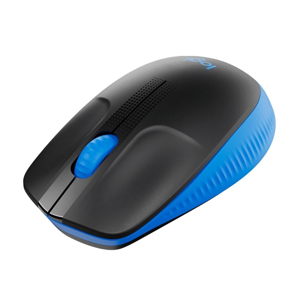 Imagem 8 de 9 do produto Mouse sem fio Logitech M190 com Design Ambidestro de Tamanho Padrão, Conexão USB e Pilha Inclusa, Azul - 910-005903
