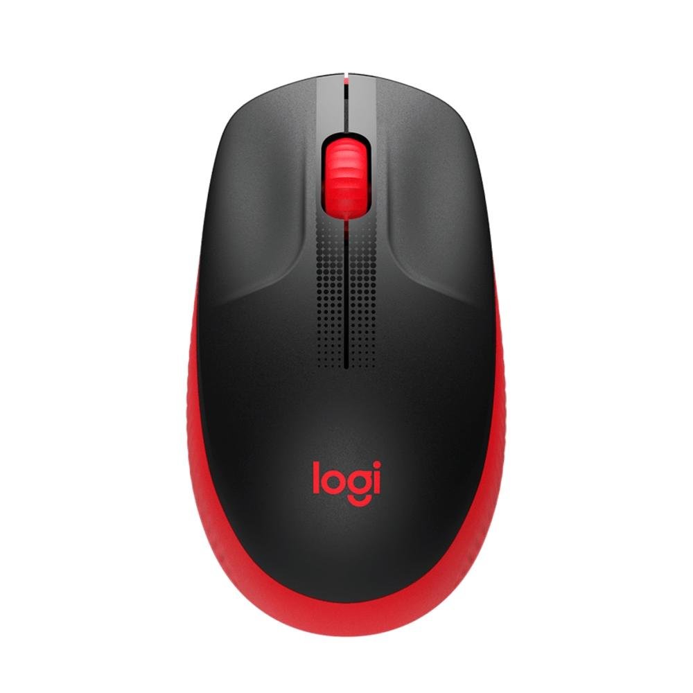 Mouse sem fio ( Balão.info) M190 com Design Ambidestro de Tamanho Padrão, Conexão USB e Pilha Inclusa, Vermelho - 910-( Balão.info - foto 2