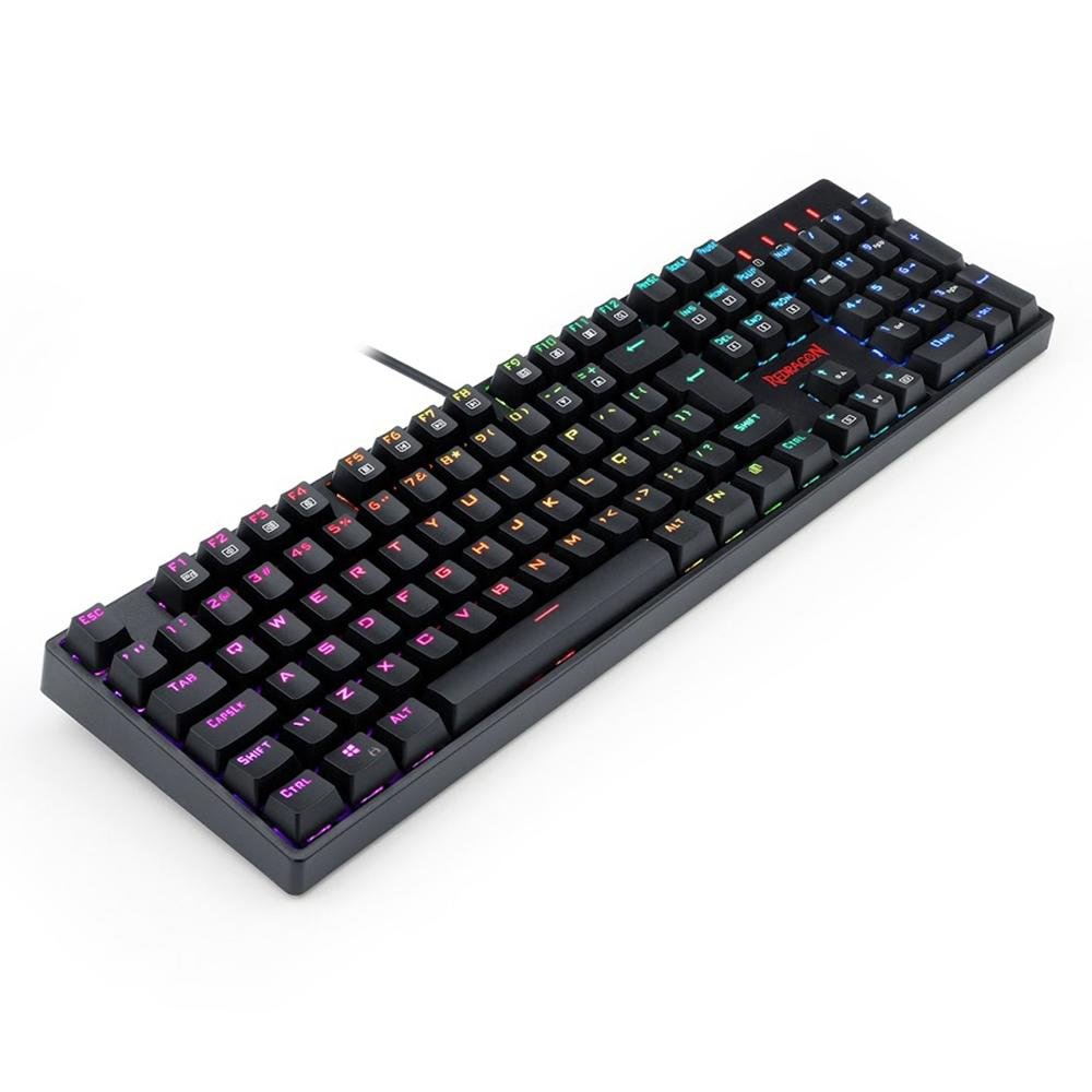 Teclado Mecânico Gamer Redragon Surara Pro, RGB, Switch Redragon Optical Blue, ABNT2, Preto - K582RGB-PRO (PT-BLUE) Teclado Mecânico Gamer Redragon Surara Pro, RGB, Switch Redragon Optical Blue, ABNT2, Preto - K582RGB-PRO (PT-BLUE)
