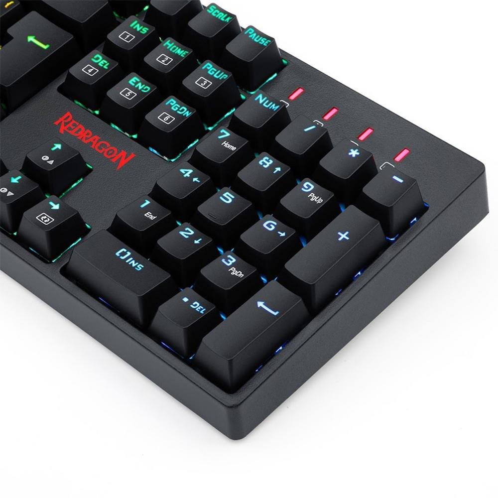 Teclado Mecânico Gamer Redragon Surara Pro, RGB, Switch Redragon Optical Blue, ABNT2, Preto - K582RGB-PRO (PT-BLUE) Teclado Mecânico Gamer Redragon Surara Pro, RGB, Switch Redragon Optical Blue, ABNT2, Preto - K582RGB-PRO (PT-BLUE)