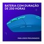 Mouse Gamer Sem Fio Logitech G305 LIGHTSPEED com 6 Botões Programáveis e Até 12.000 DPI, Azul - 910-006013