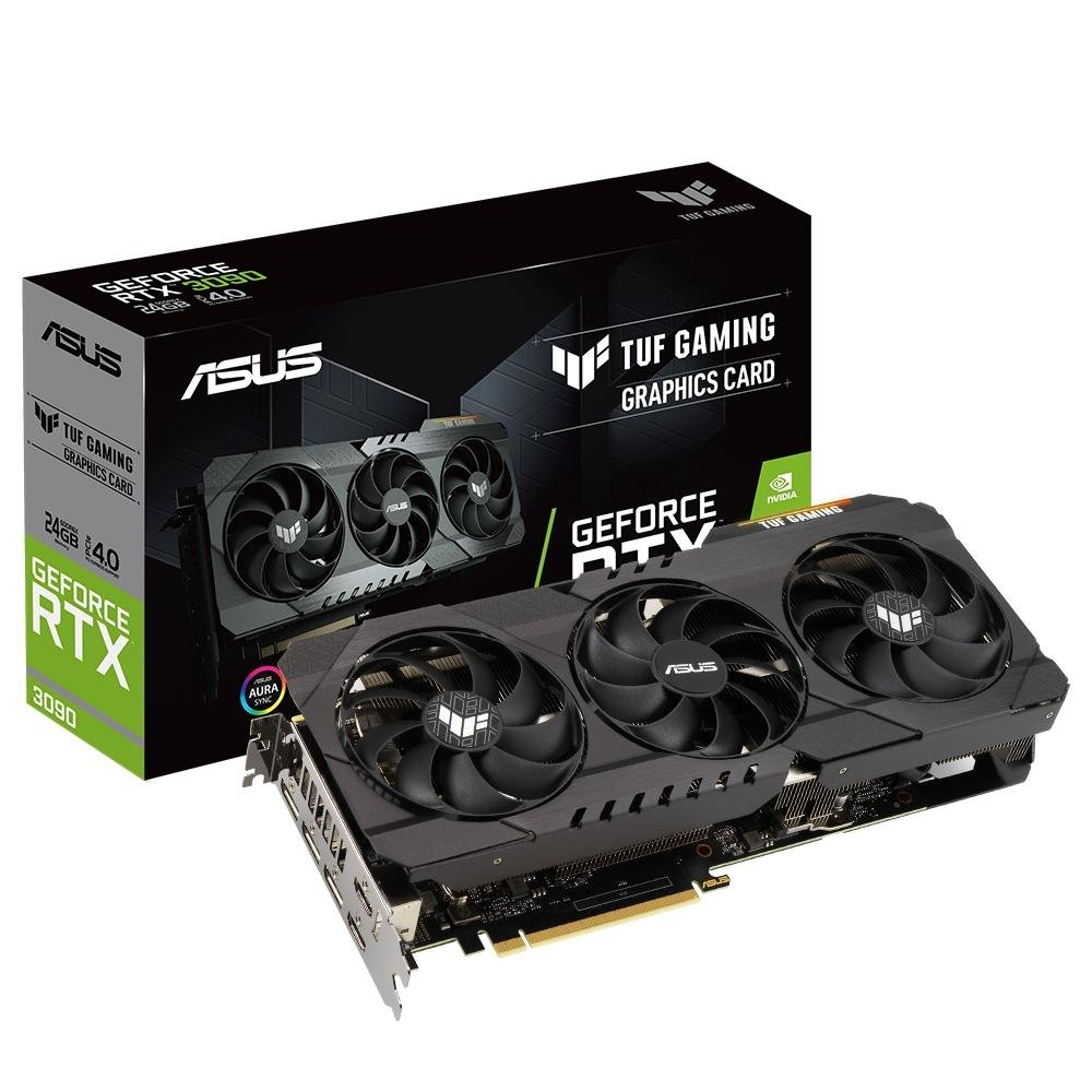 Placa de Vídeo Asus NVIDIA Geforce RTX3090, 24GB, GDDR6 - TUF-RTX3090-24G-GAMING