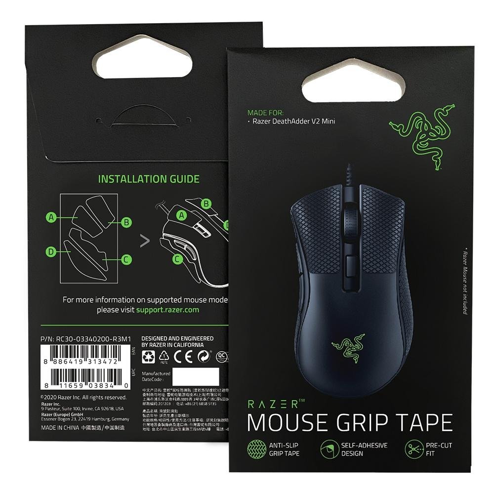 Imagem 4 de 8 do produto Mouse Gamer Razer Deathadder V2 Mini, Chroma, Optical Switch, 6 Botões, 8500DPI + Mouse Grip Tape - RZ01-03340100-R3U1