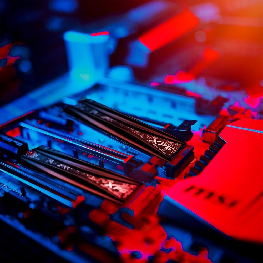 SSD XPG S41 TUF, 1TB, M.2 PCIe NVMe, Heatsink, Leitura: 3500MB/s e Gravação: 3000MB/s, Preto - AGAMMIXS41-1T-C SSD XPG S41 TUF, 1TB, M.2 PCIe NVMe, Heatsink, Leitura: 3500MB/s e Gravação: 3000MB/s, Preto - AGAMMIXS41-1T-C