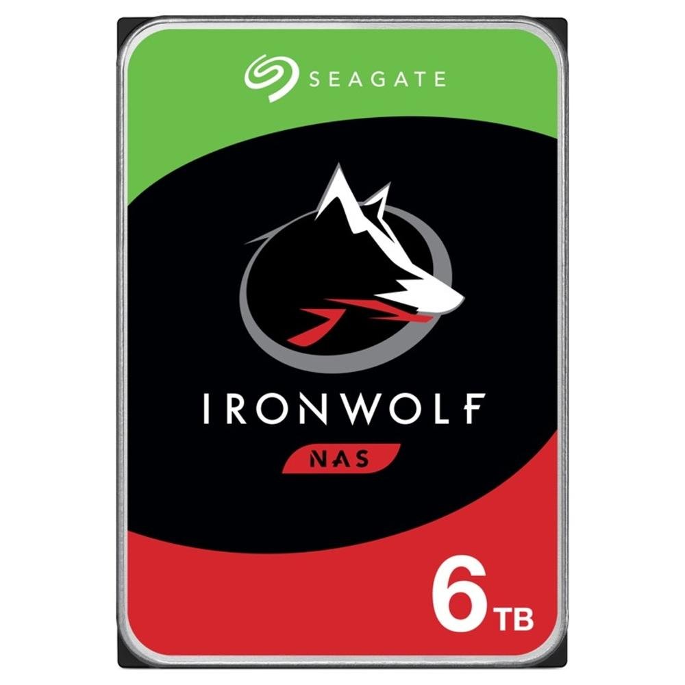 内蔵型ハードディスクドライブ Seagate IronWolf NAS HDD 6TB ST6000VN001 HD Seagate 6TB IronWolf NAS, 3.5', SATA - ST6000VN001 | KaBuM!