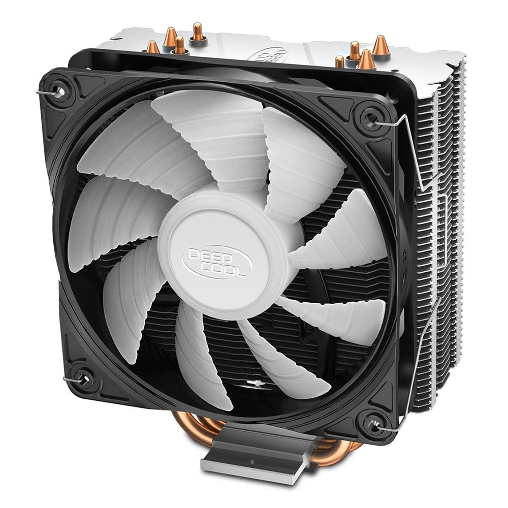 Air Cooler DeepCool Gammaxx 400 V2, LED Azul, 120mm, Branco - DP-MCH4-GMX400V2-BL Air Cooler DeepCool Gammaxx 400 V2, LED Azul, 120mm, Branco - DP-MCH4-GMX400V2-BL