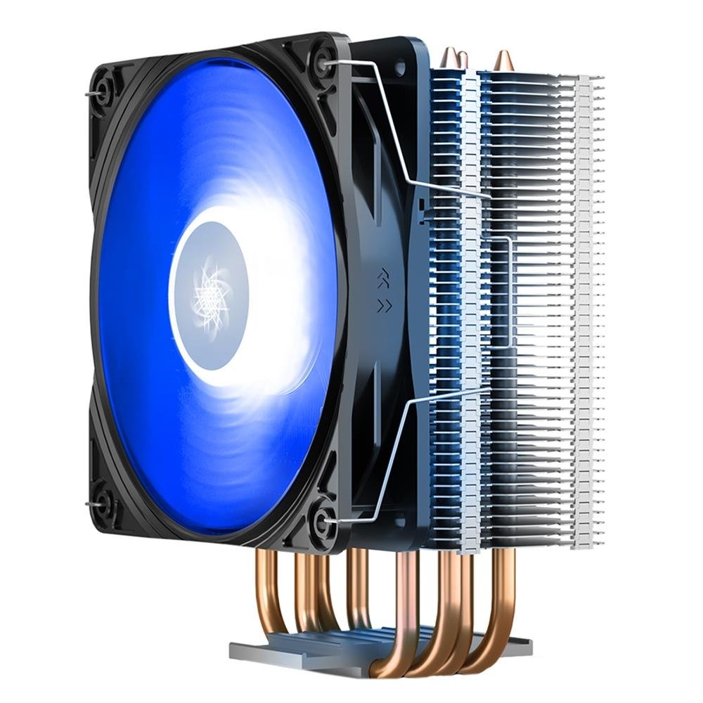 Air Cooler DeepCool Gammaxx 400 V2, LED Azul, 120mm, Branco - DP-MCH4-GMX400V2-BL Air Cooler DeepCool Gammaxx 400 V2, LED Azul, 120mm, Branco - DP-MCH4-GMX400V2-BL
