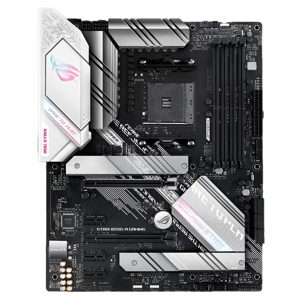 Placa-Mãe ASUS ROG Strix B550-A Gaming, AMD B550, ATX, DDR4, Preto e Cinza - 90MB15J0-M0EAY0