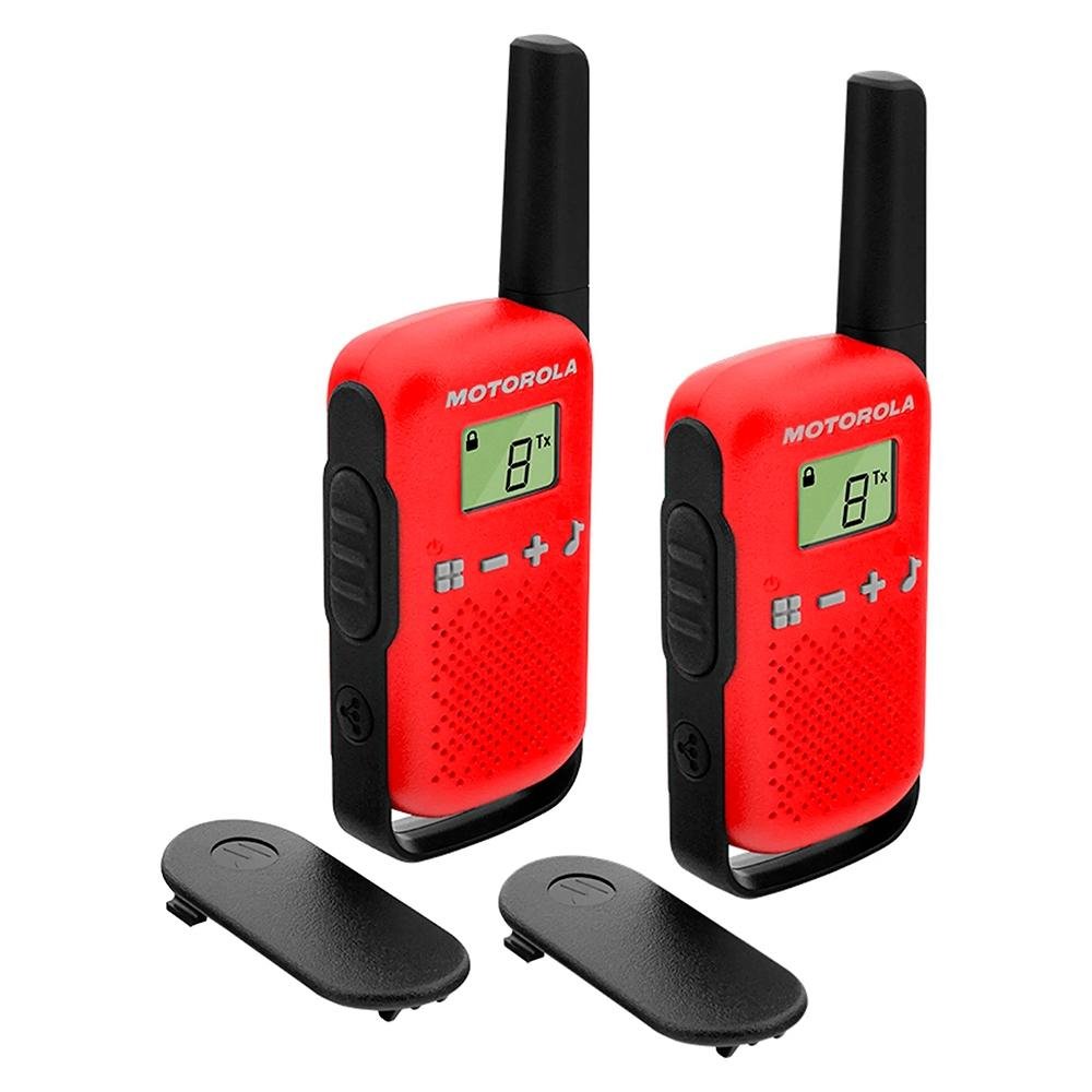 Imagem 7 de 10 do produto Rádio Comunicador Motorola Talkabout  T110BR, 26 Canais, 25KM, Vermelho - 71669