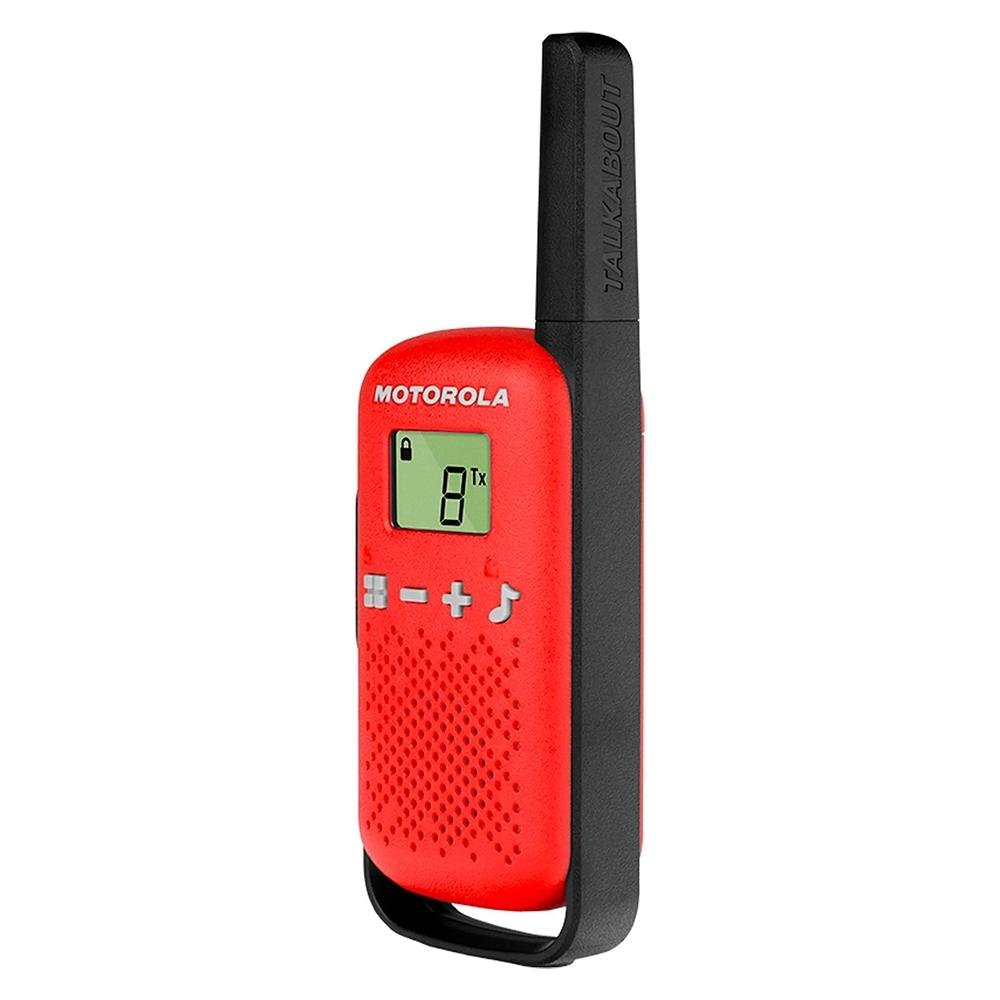 Rádio Comunicador Motorola Talkabout T110BR, 26 Canais, 25KM, Vermelho - ( Balão.info - foto 6