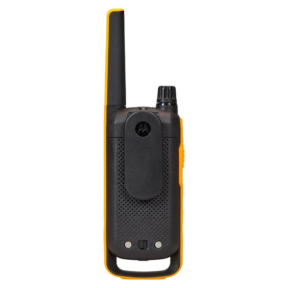 Imagem 6 de 7 do produto Rádio Comunicador Motorola Talkabout  T470BR, 26 canais, 35KM, Lanterna, IPX4, Preto/Amarelo - 71670